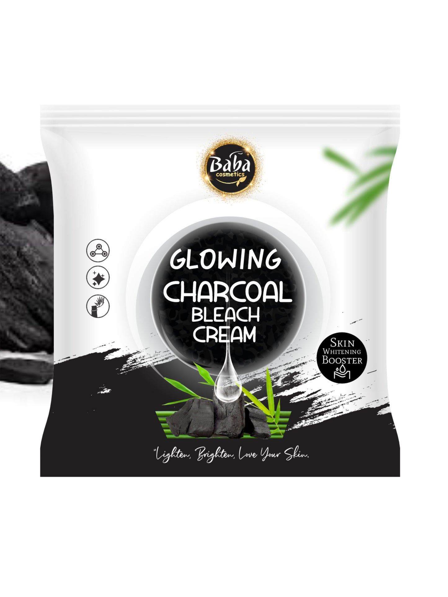 glowing Cream bleach charcoal (5 packs)