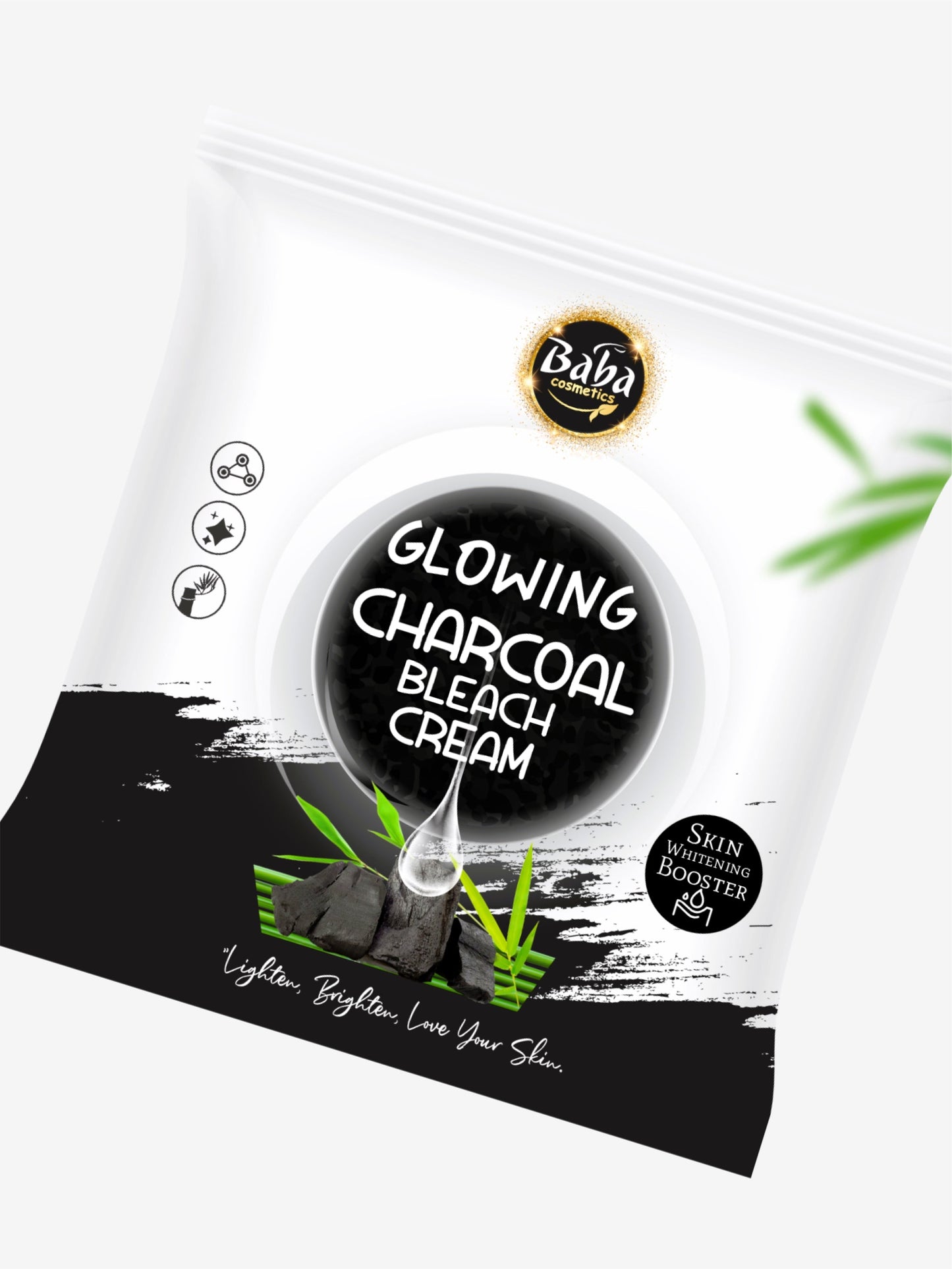 glowing Cream bleach charcoal (5 packs)
